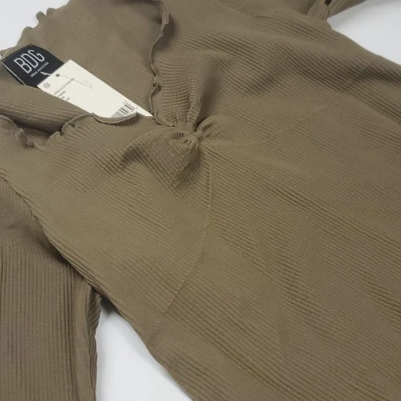 BDG Urban Outfitters Seamless Elise Womens Long Sleeve Top - Picture 7 of 7